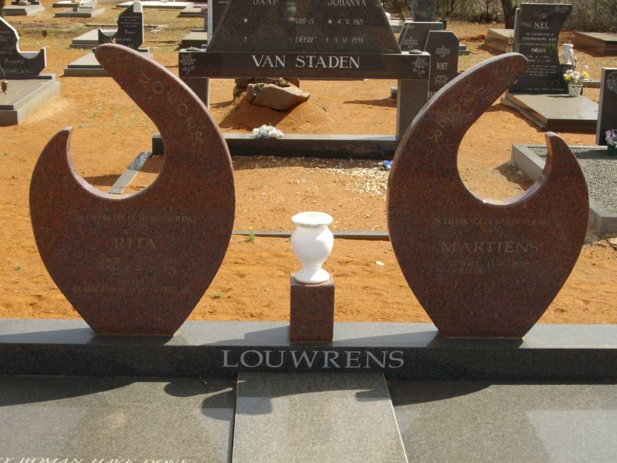 LOUWRENS Martiens 1929- &amp; Rita 1940-2001