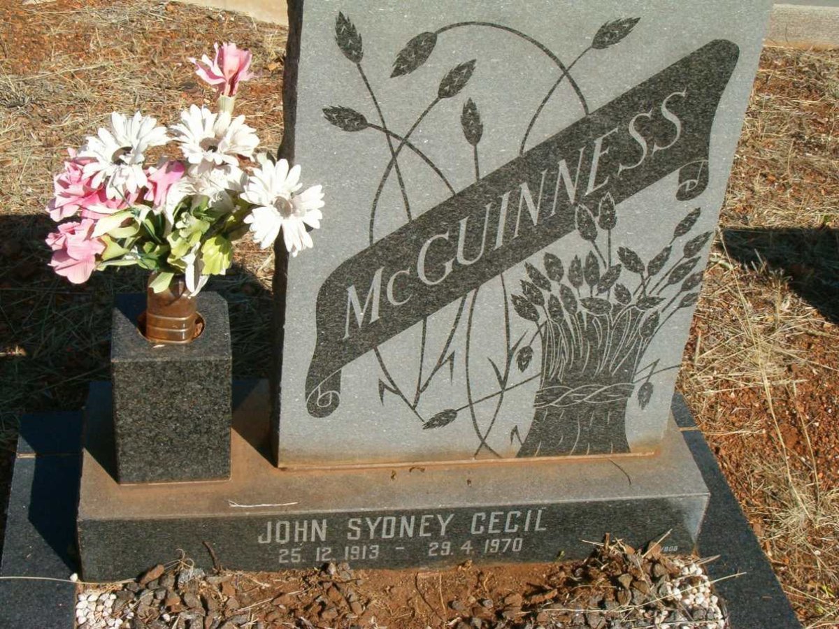MCGUINNESS John Sydney Cecil 1913-1970