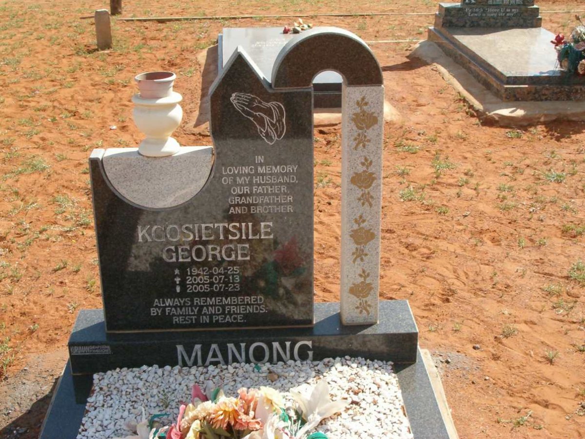 MANONG Koosietsile George 1942-2005