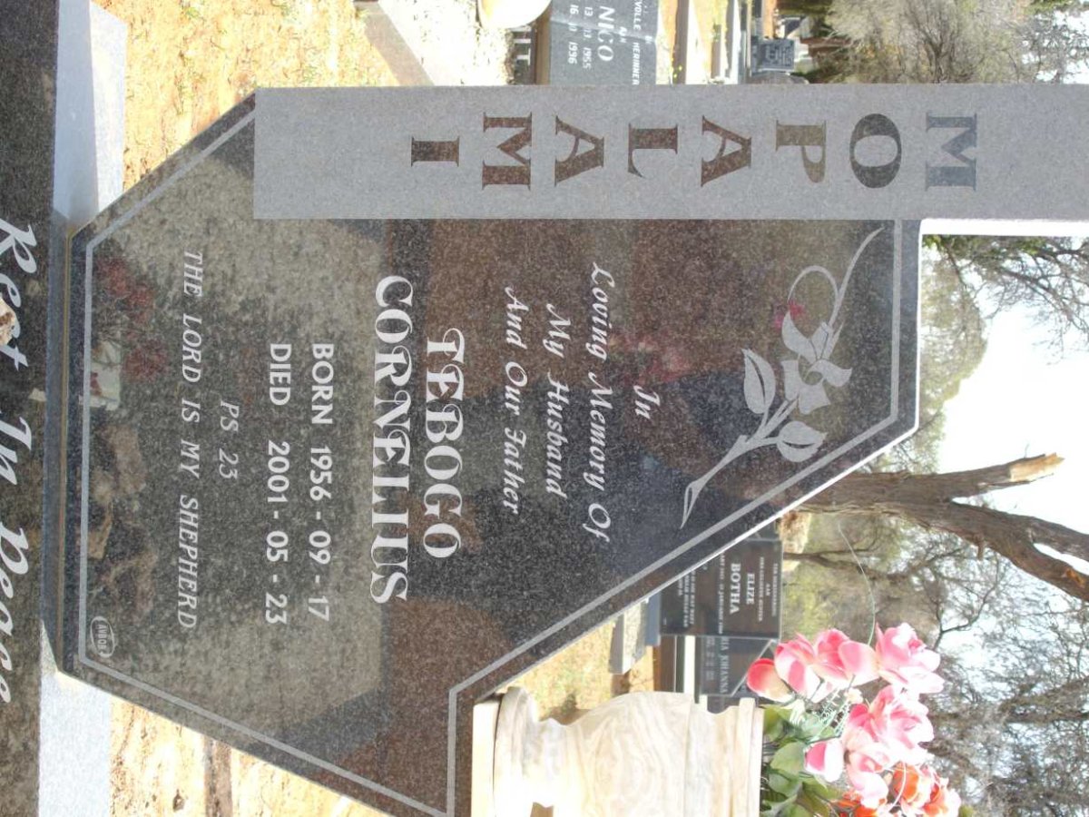 MOPALAMI Tebogo Cornelius 1956-2001