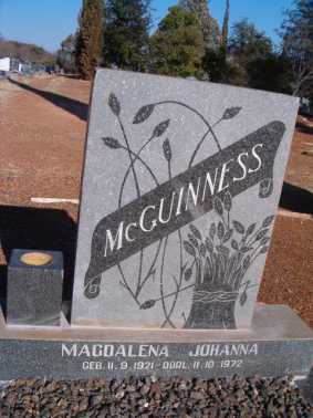 MCGUINNESS Magdalena Johanna 1921-1972