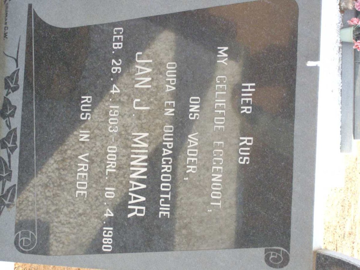 MINNAAR Jan J. 1903-1980