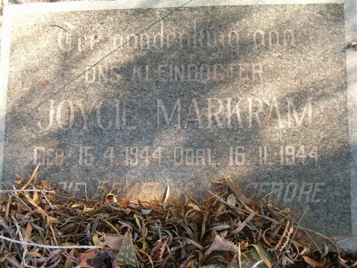 MARKRAM Joycie 1944-1944