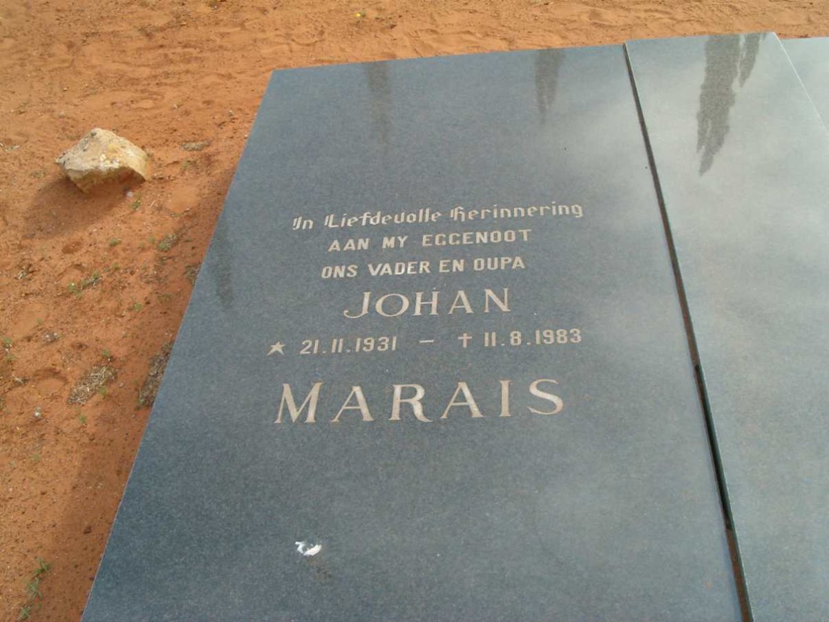 MARAIS Johan 1931-1983