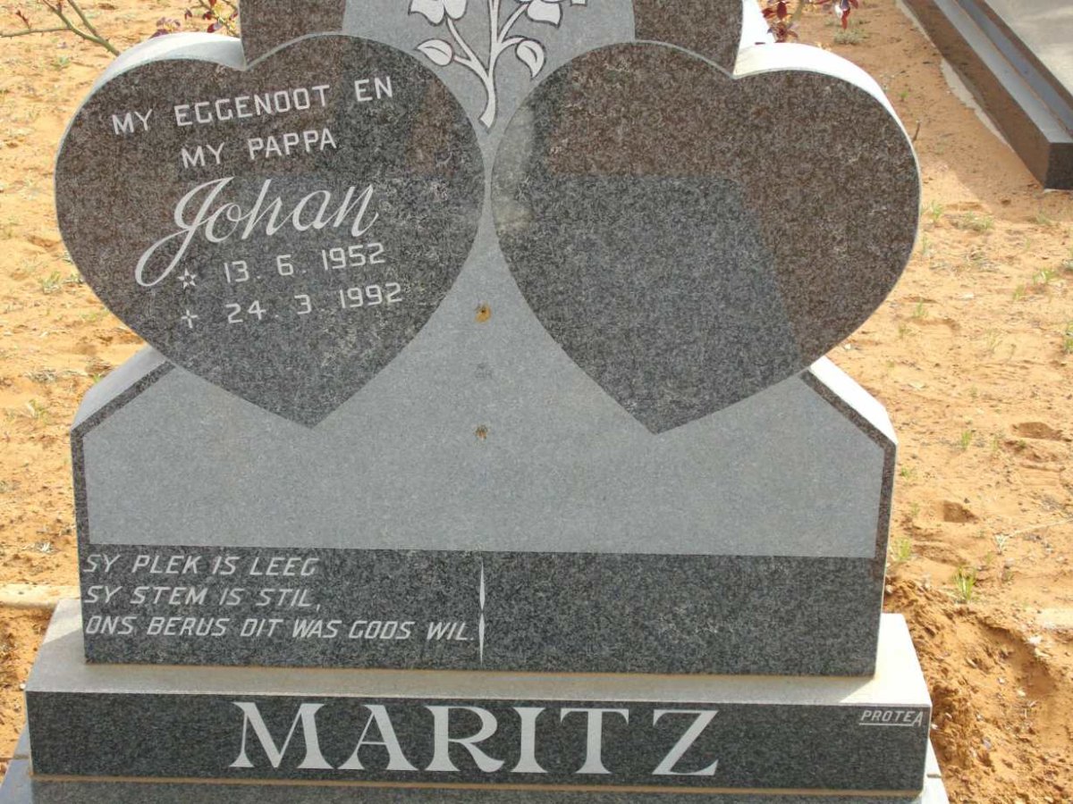 MARITZ Johan 1952-1992