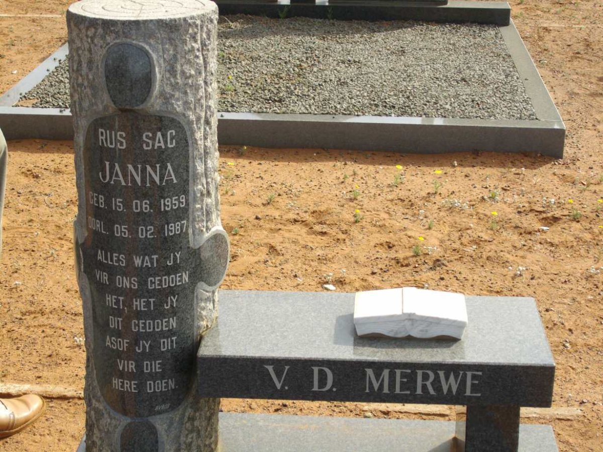 MERWE Janna, van der 1959-1987