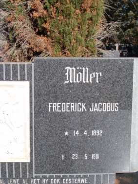 MOLLER Frederick Jacobus 1892-1981