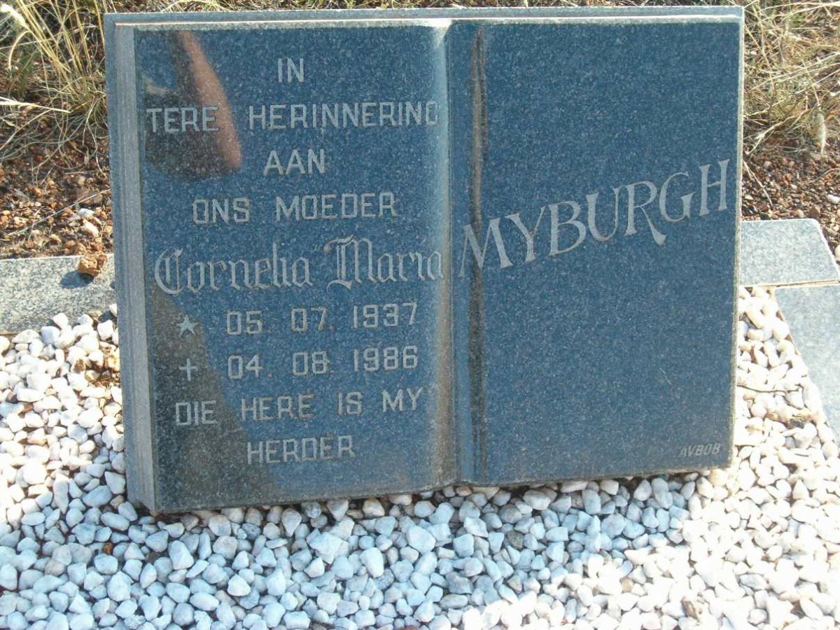 MYBURGH Cornelia Maria 1937-1986