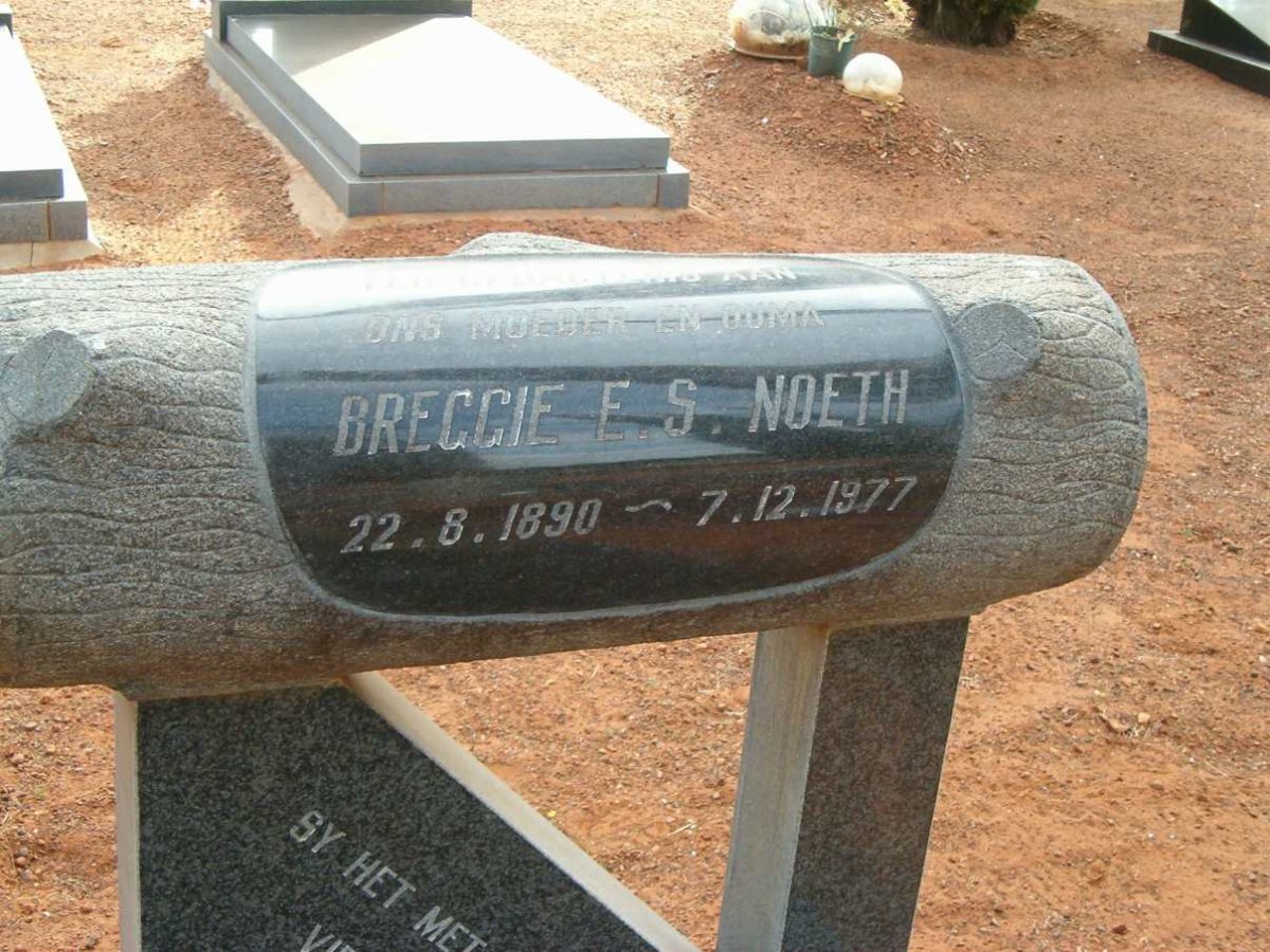 NOETH Breggie E.S. 1890-1977