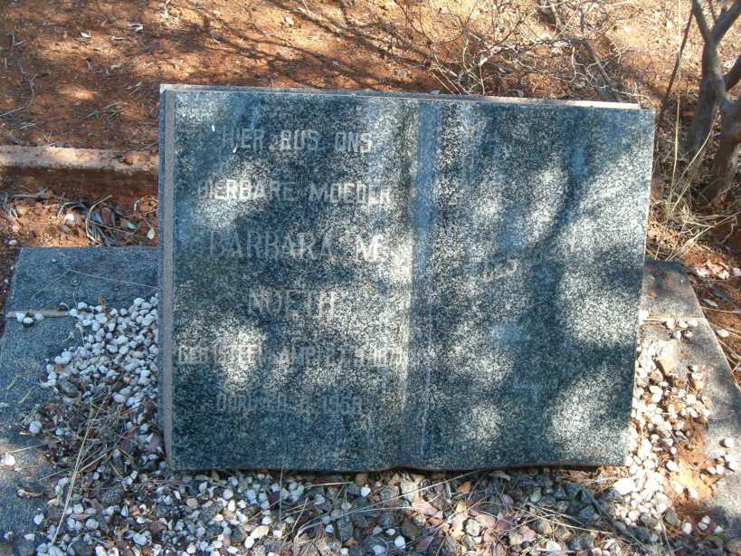 NOETH Barbara M. nee STEENKAMP 187?-1958