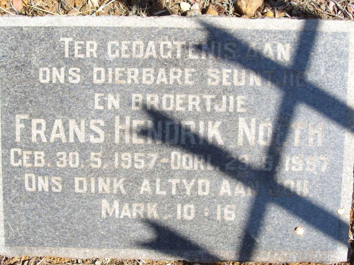 NOETH Frans Hendrik 1957-1957