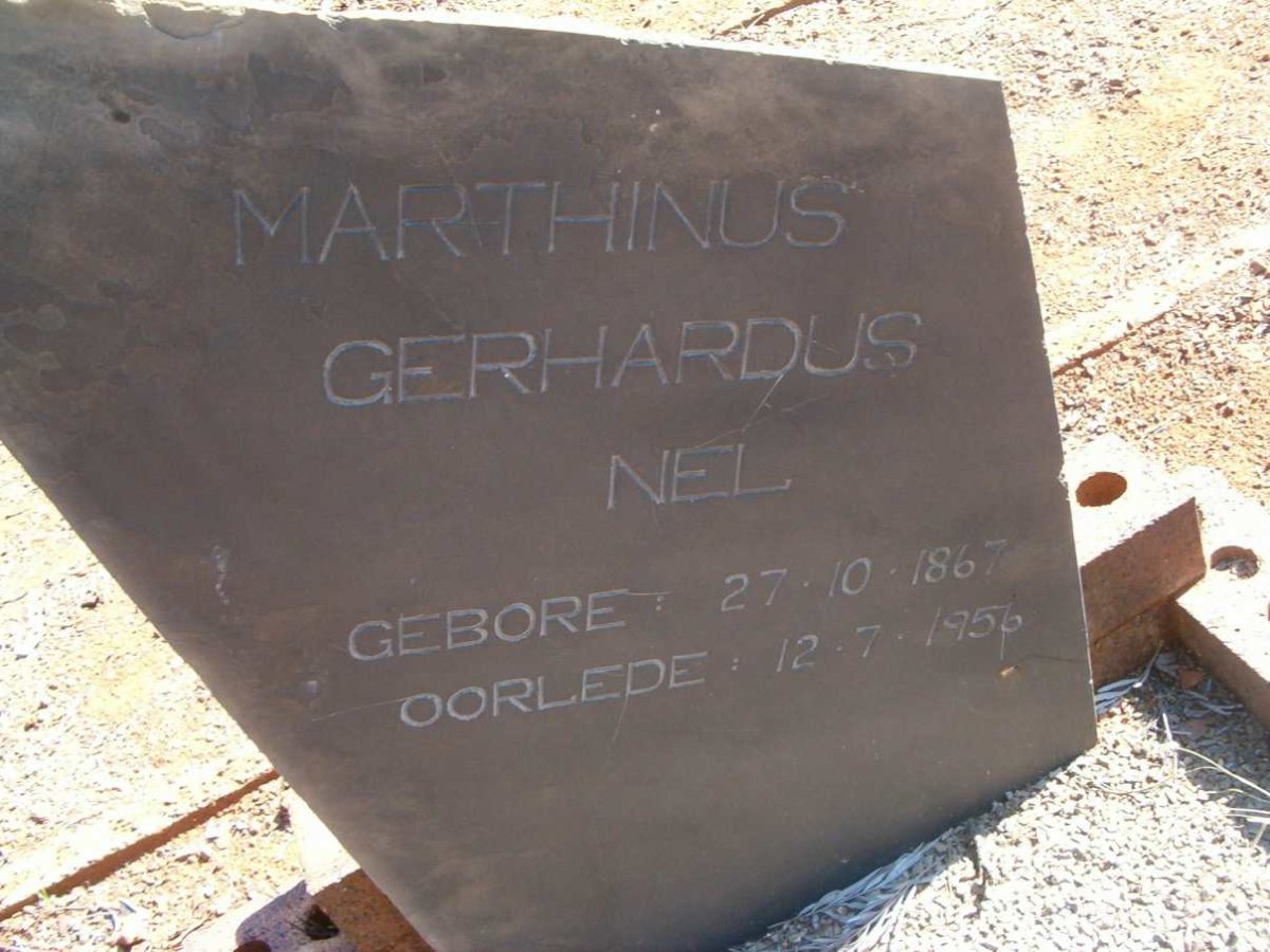 NEL Marthinus Gerhardus 1867-1956