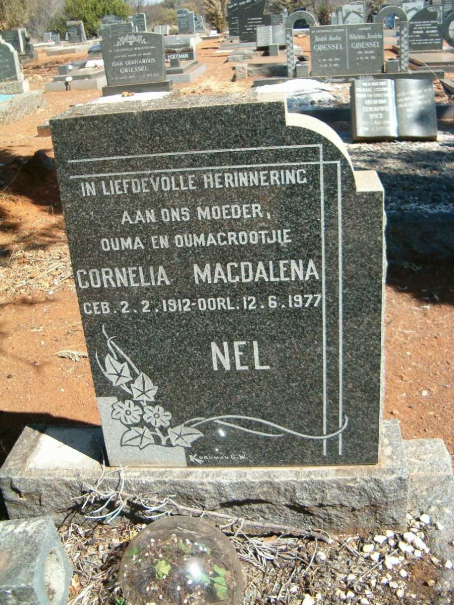 NEL Cornelia Magdalena 1912-1977