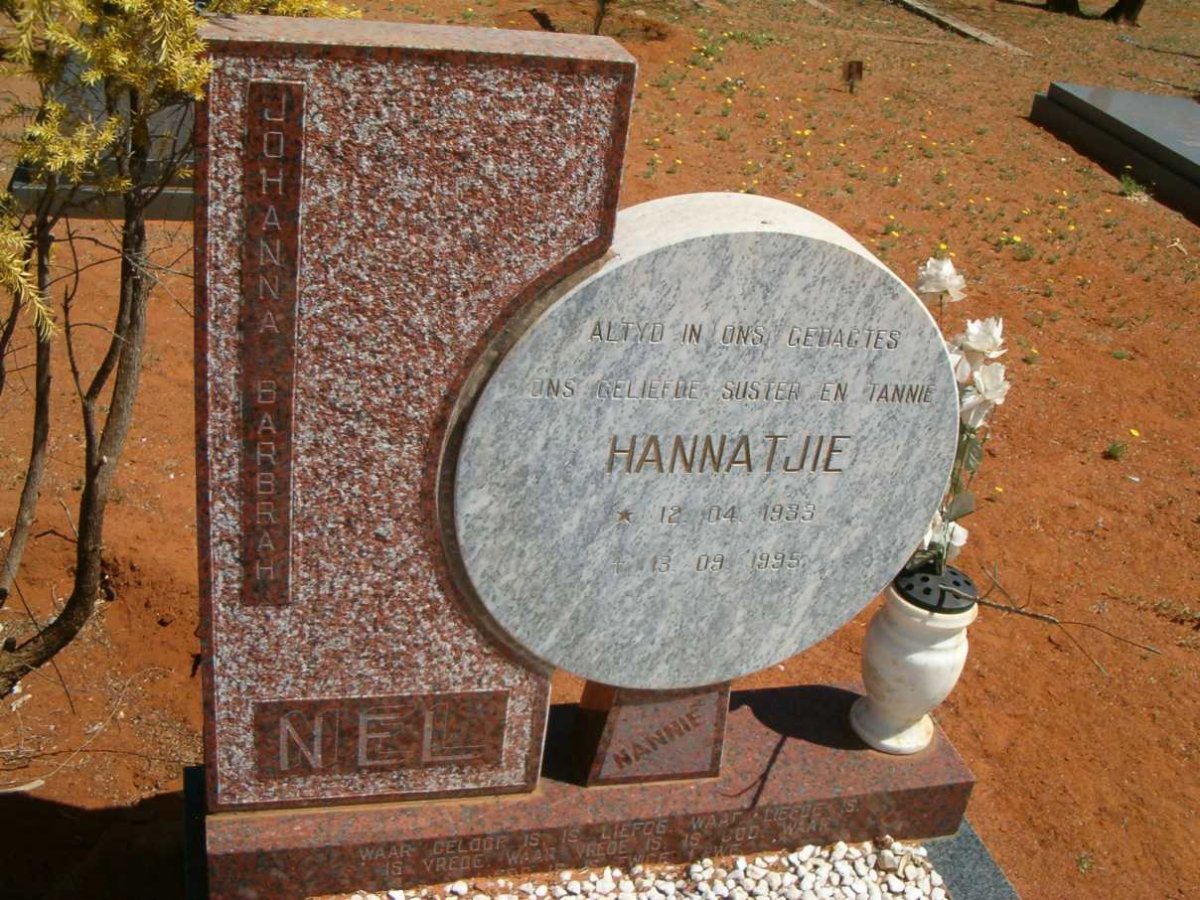 NEL Johanna Barbrah 1933-1995