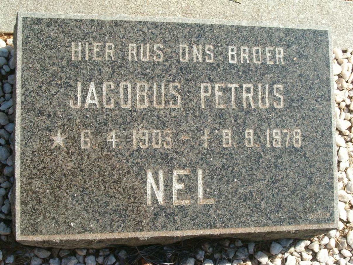 NEL Jacobus Petrus 1903-1978