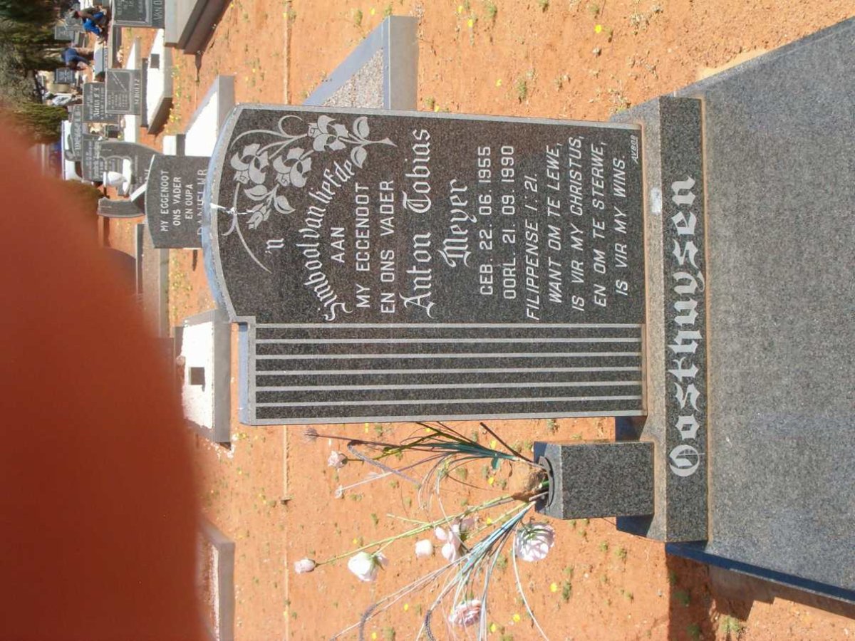 OOSTHUYSEN Anton Tobias Meyer 1955-1990