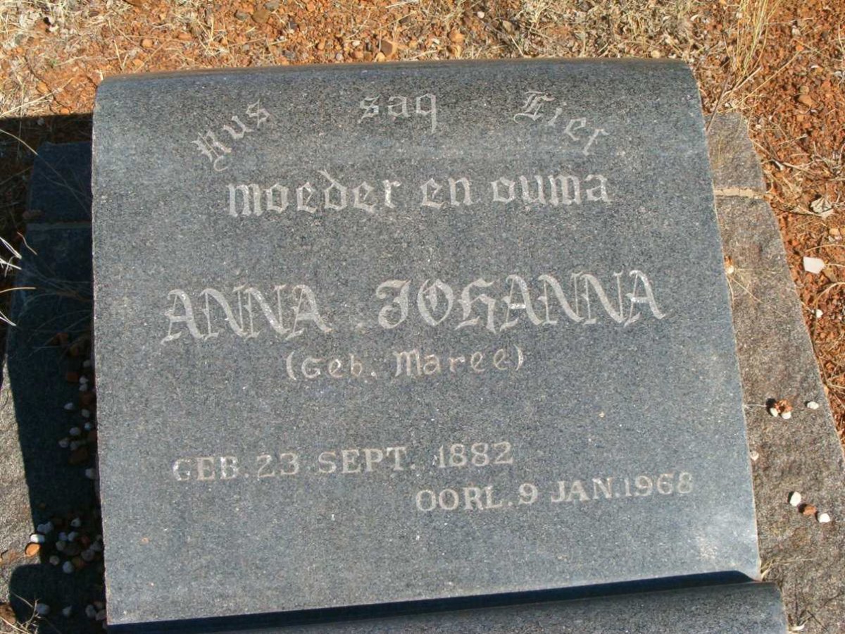 PRINSLOO Anna Johanna nee MAREE 1882-1968