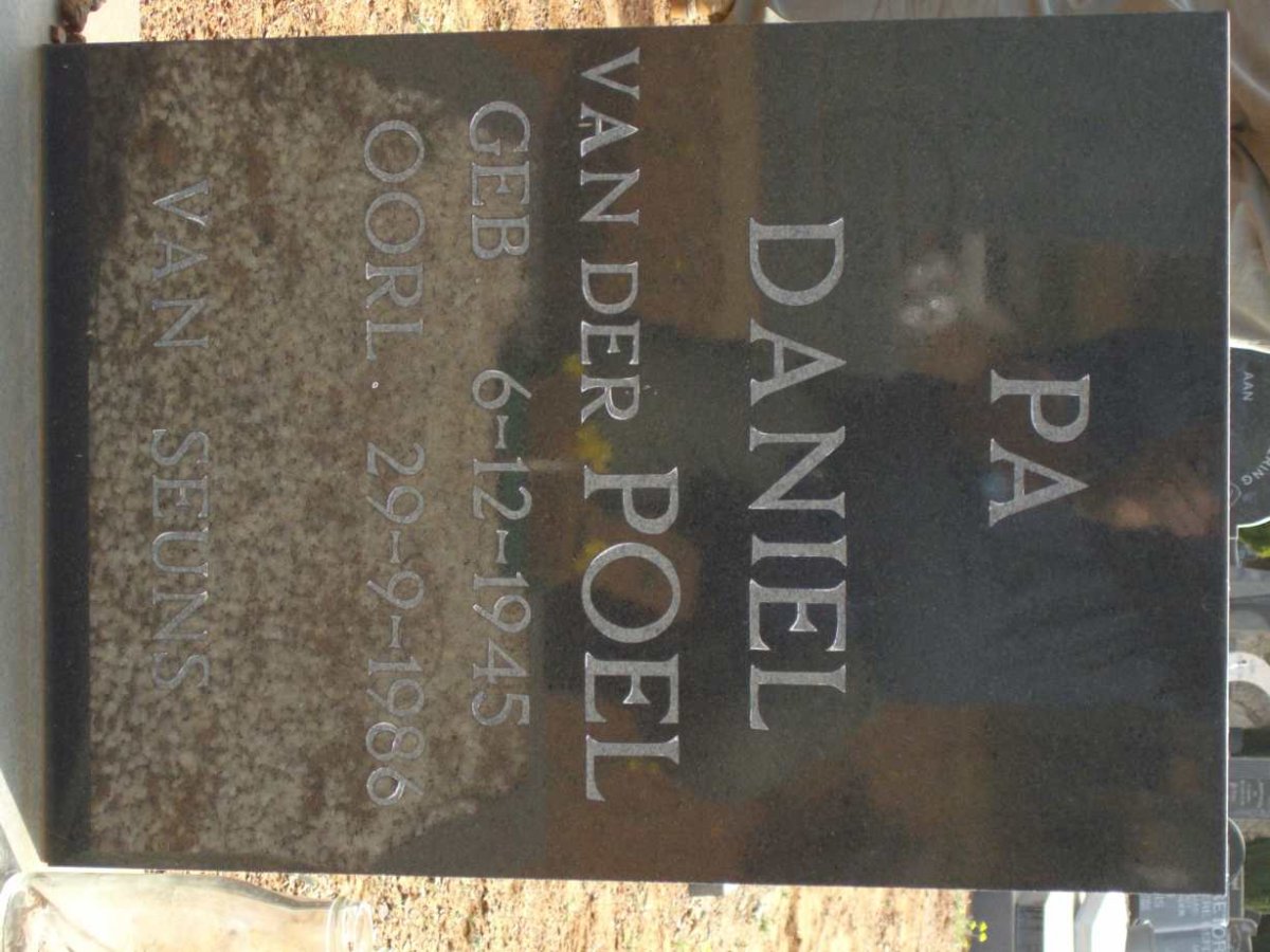 POEL Daniel, van der 1945-1986