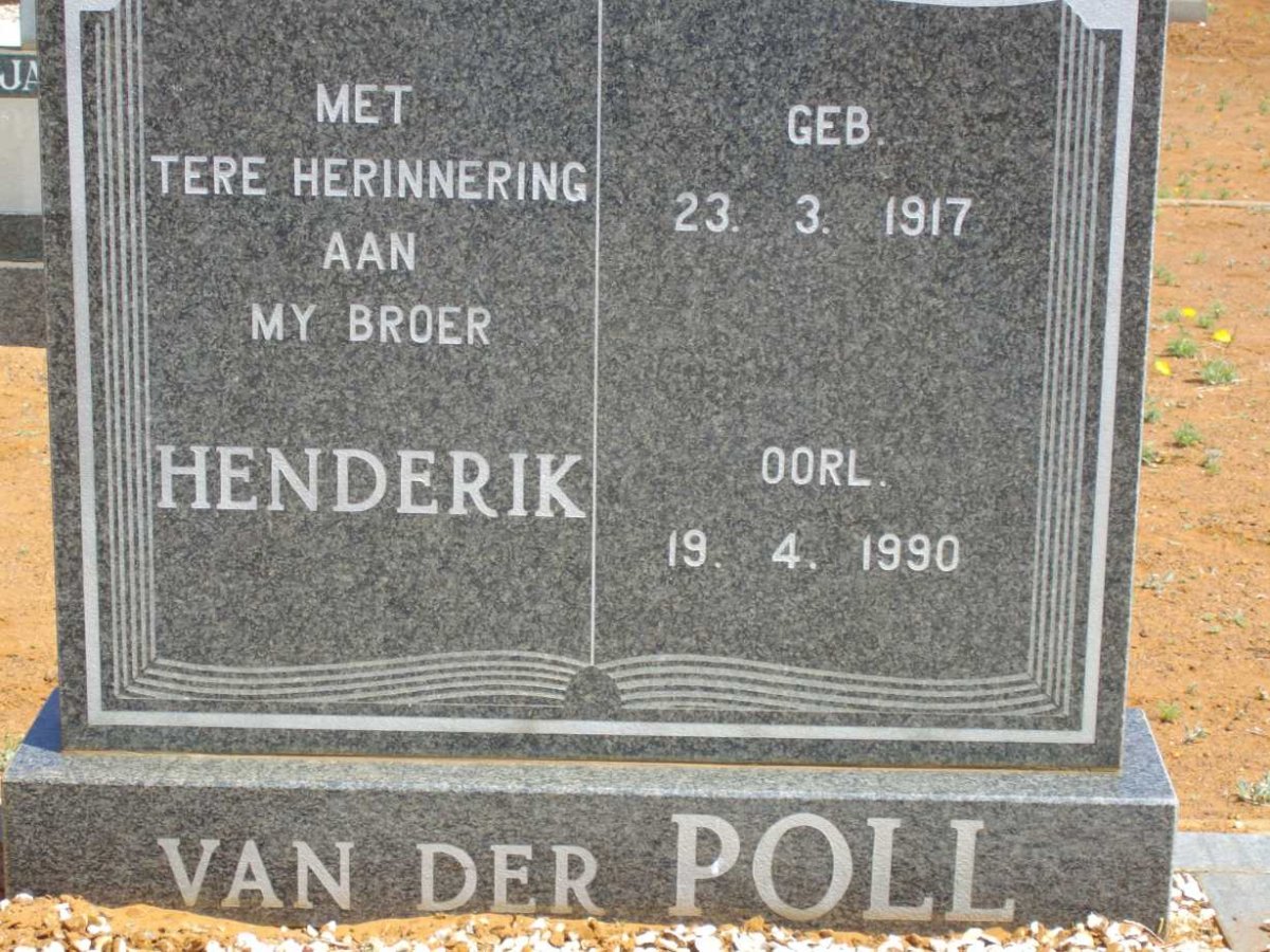 POLL Henderik, van der 1917-1990