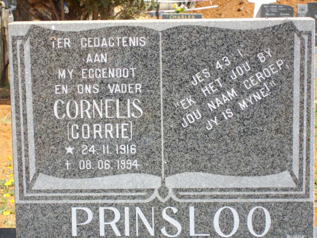PRINSLOO Cornelis 1916-1994