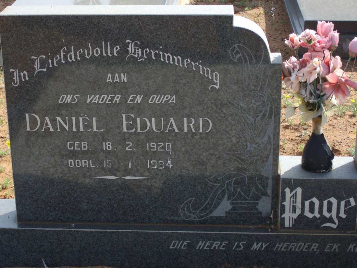 PAGE Daniël Eduard 1920-1994