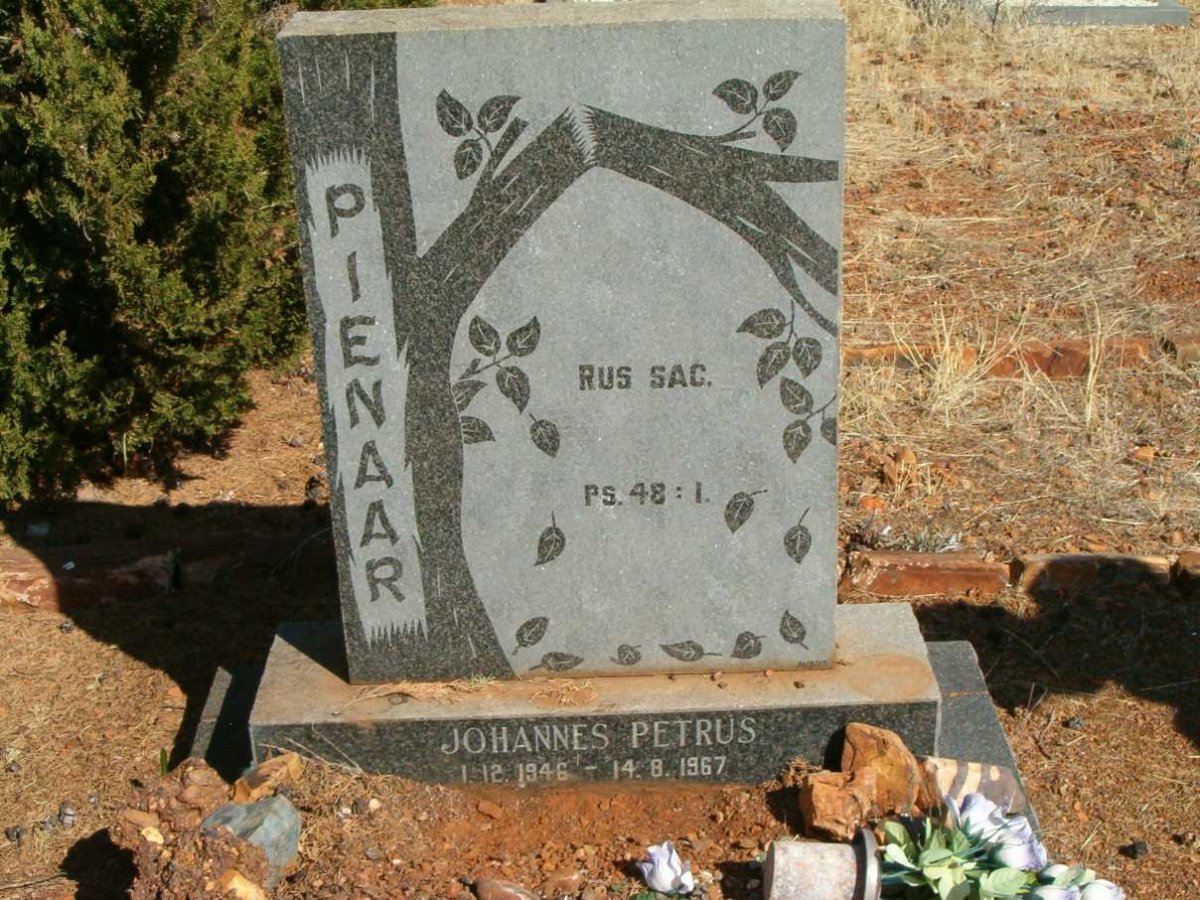 PIENAAR Johannus Petrus 1946-1967