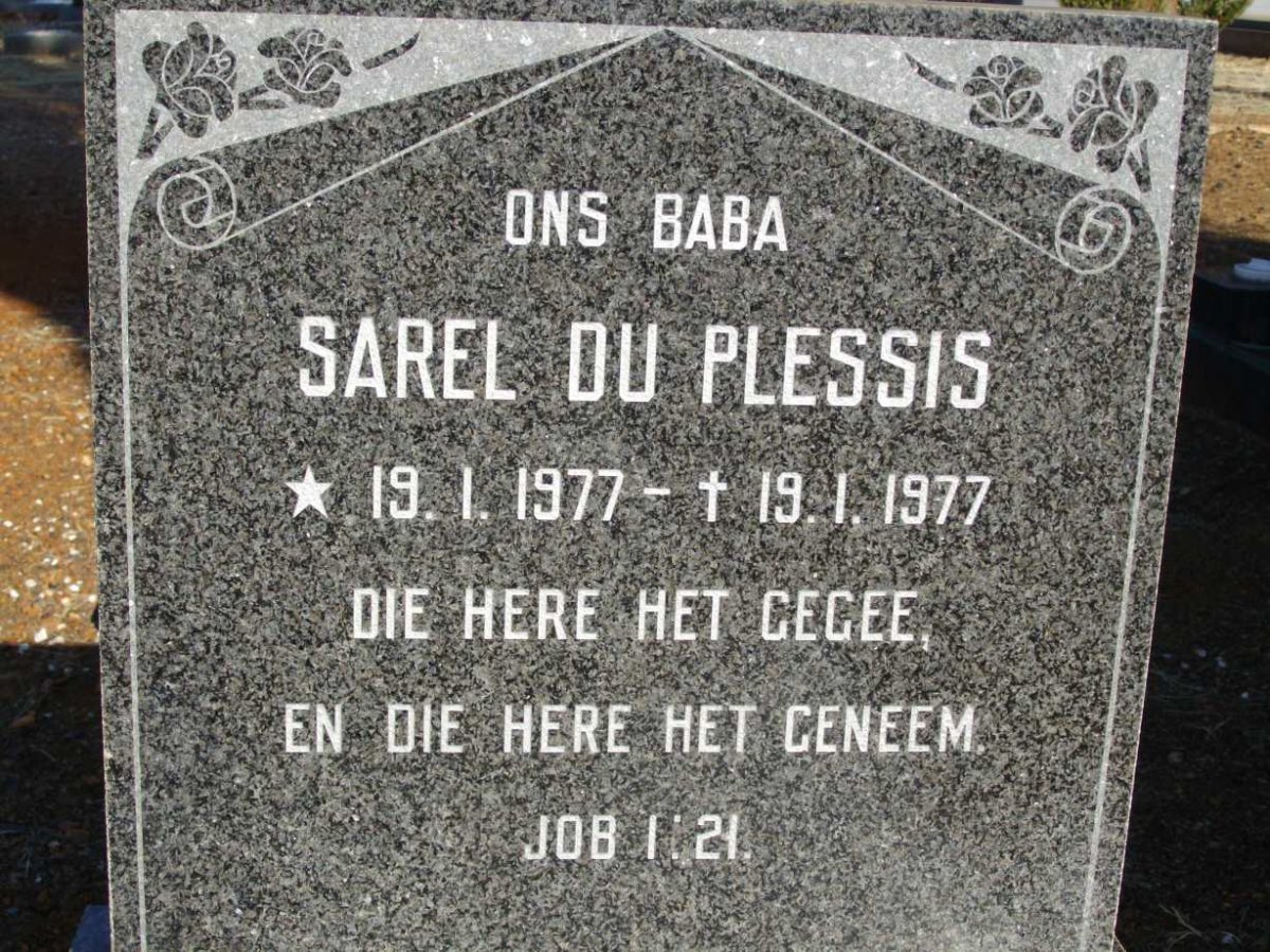 PLESSIS Sarel, du 1977-1977