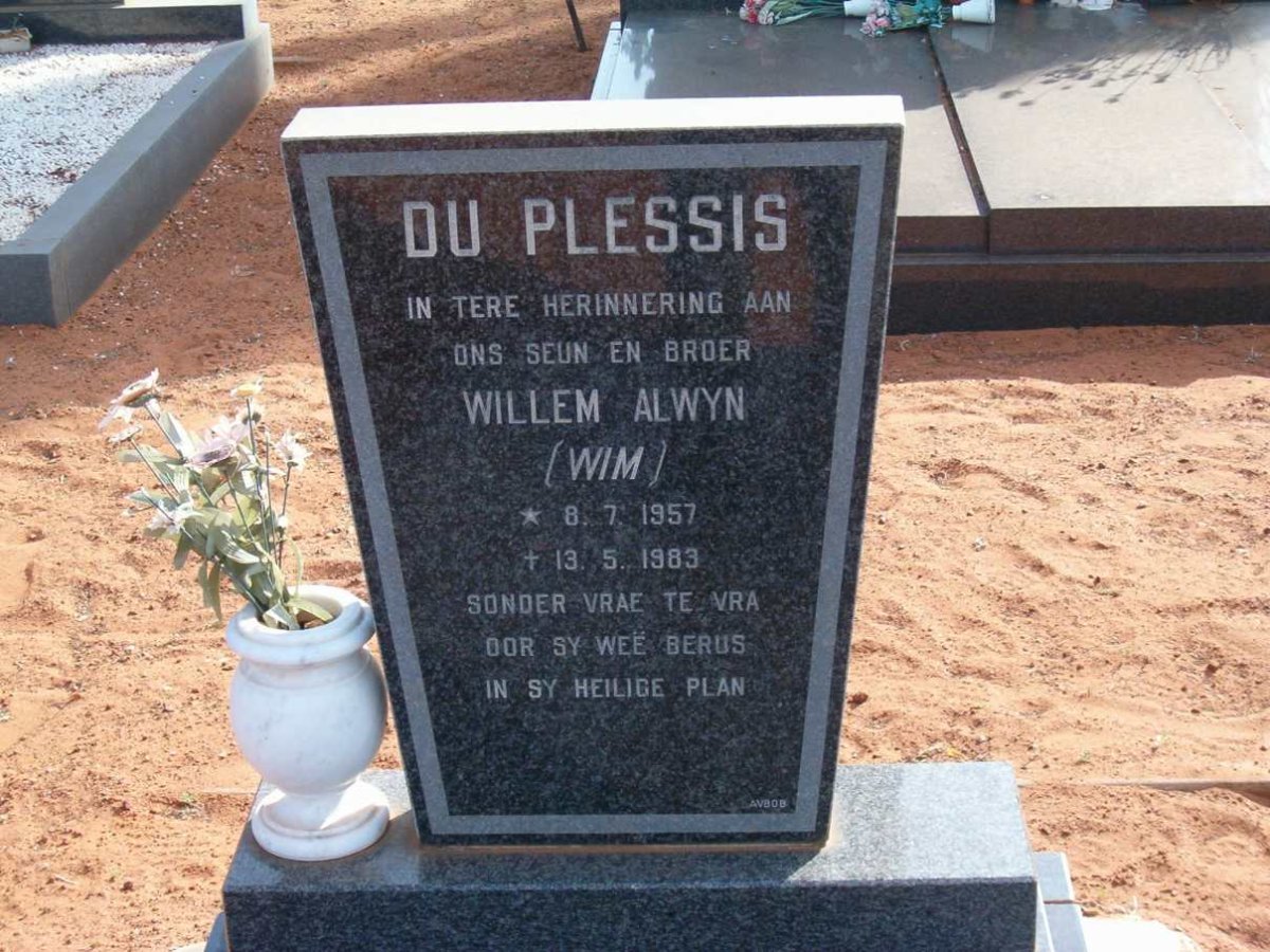 PLESSIS Willem Alwyn, du 1957-1983