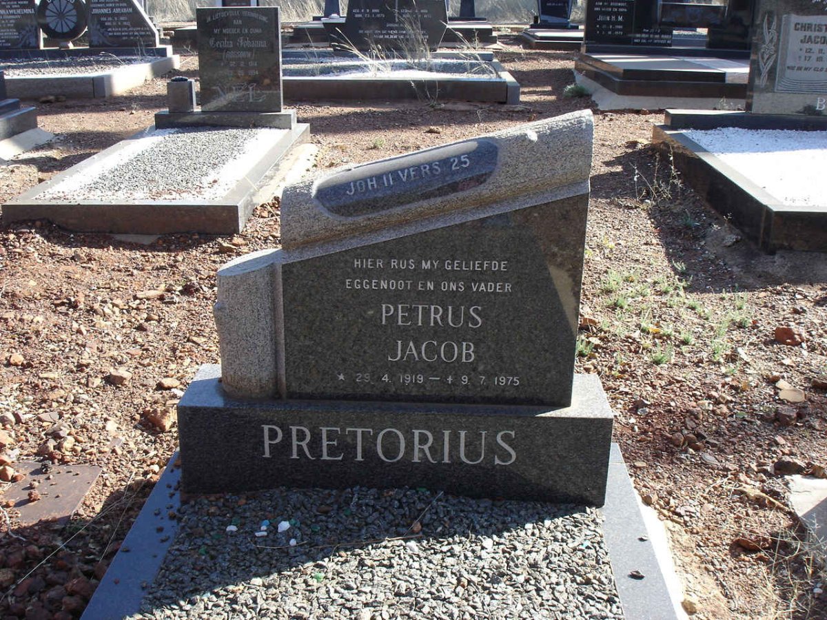 PRETORIUS Petrus Jacob 1919-1975