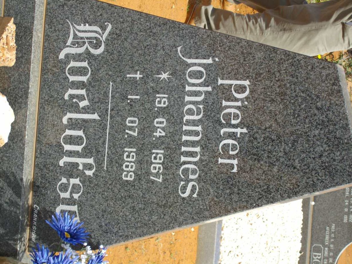 ROELOFSE Pieter Johannes 1967-1989