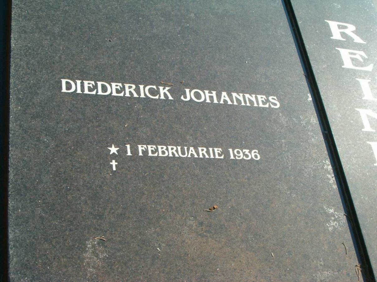 REINECKE Diederick Johannes 1936 -