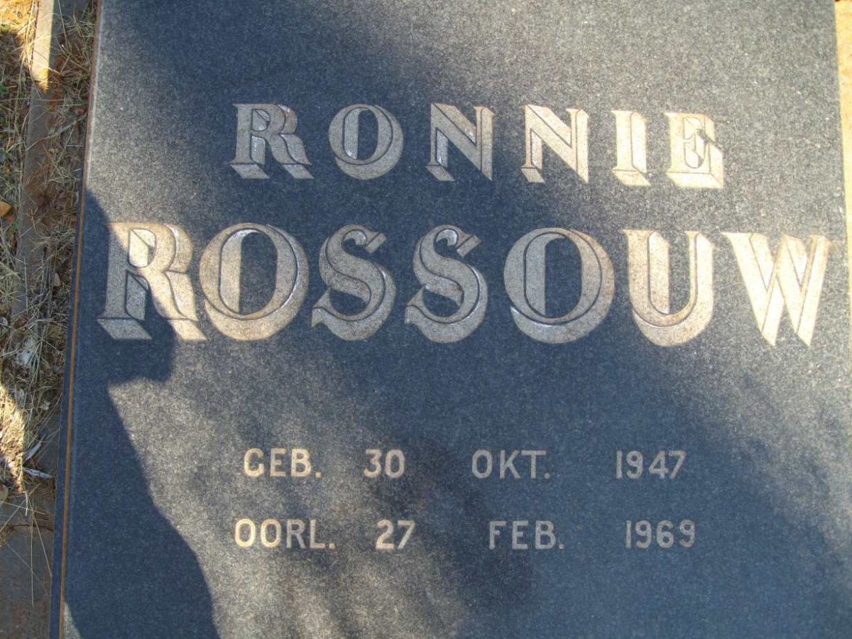 ROSSOUW Ronnie 1947-1969