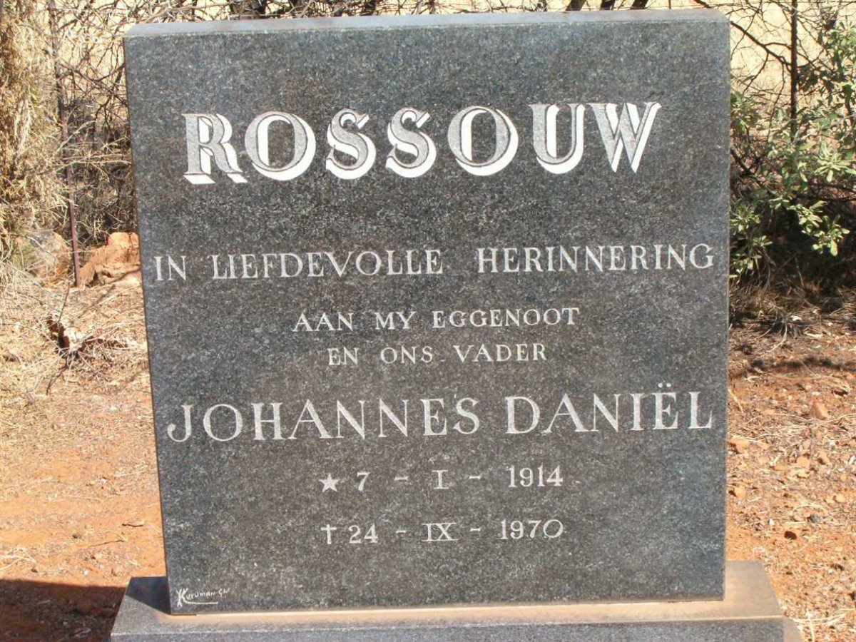 ROSSOUW Johannes Daniel 1914-1970