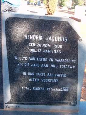 ROUX Hendrik Jacobus, le 1906-1976