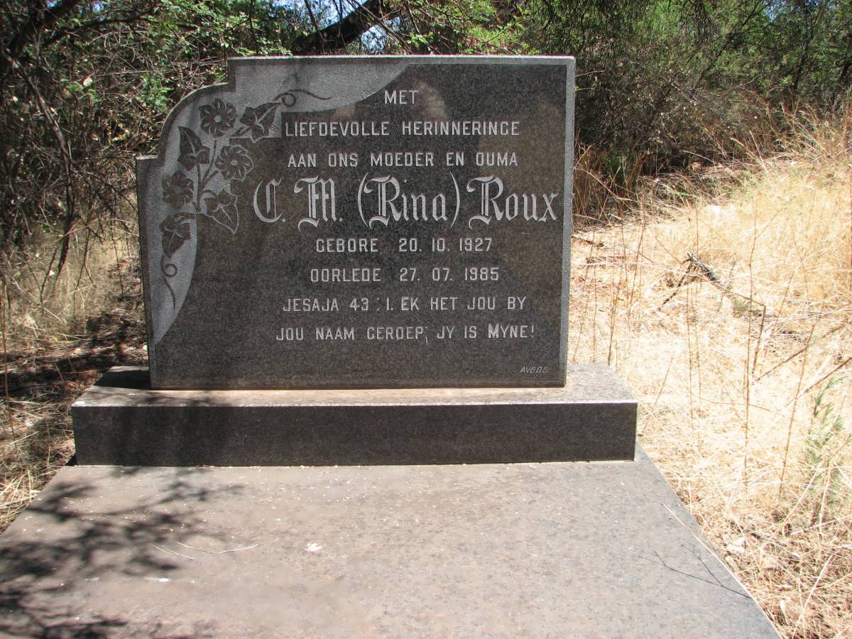 ROUX C.M. 1927-1985