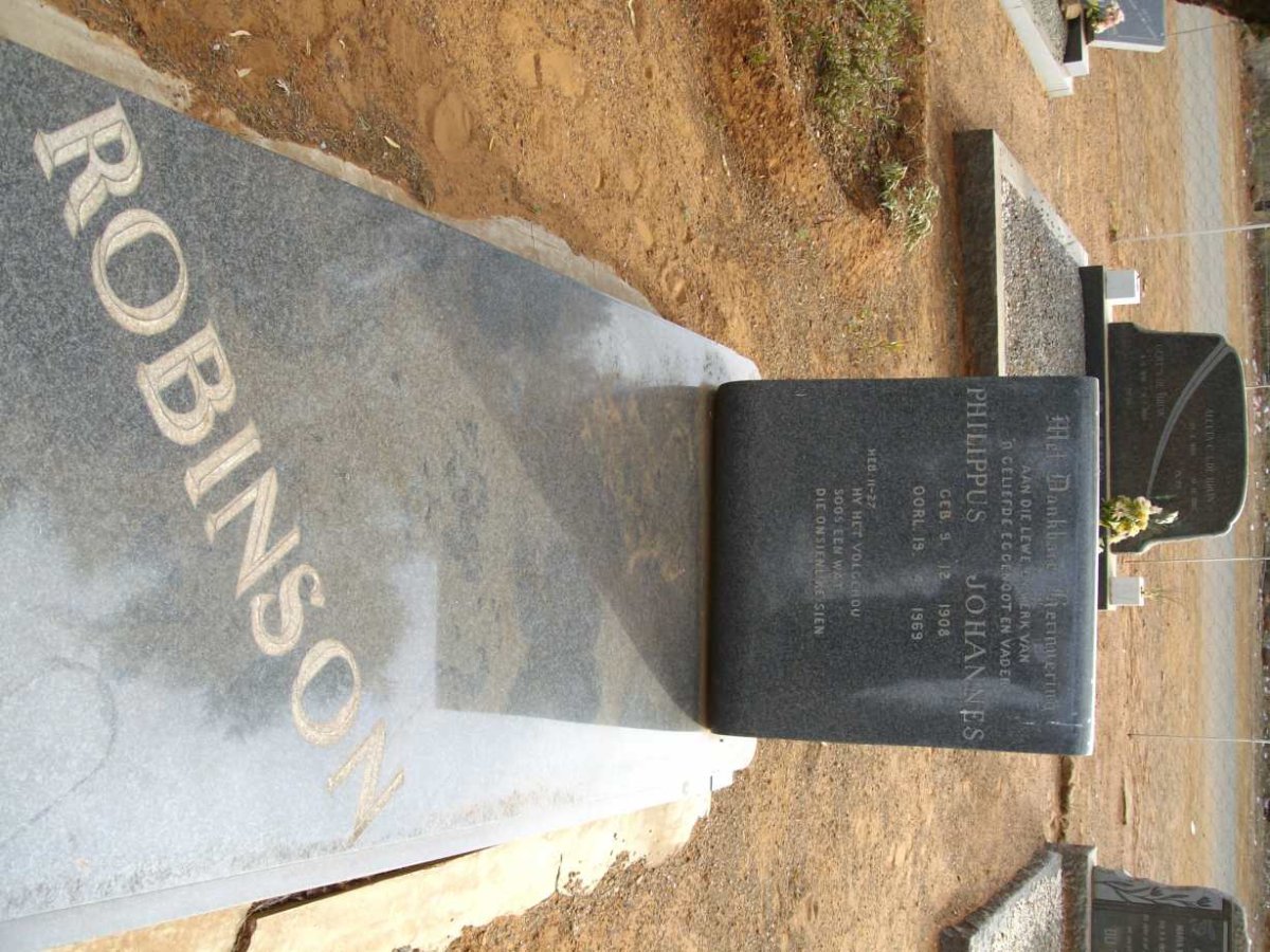 ROBINSON Philippus Johannes 1908-1969
