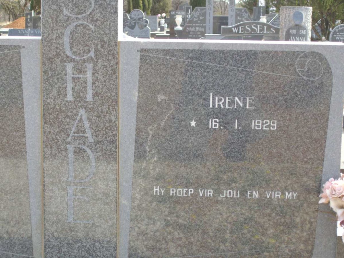 SCHADE Irene 1929-