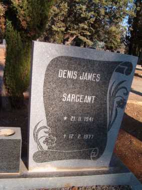 SARGEANT Denis James 1941-1977