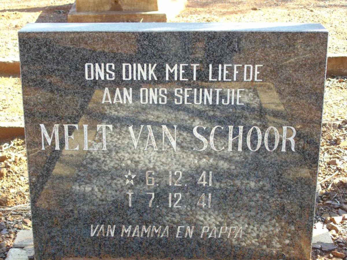 SCHOOR Melt, van 1941-1941