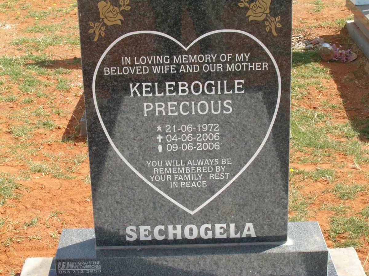 SECHOGELA Kelebogile Precious 1972-2006