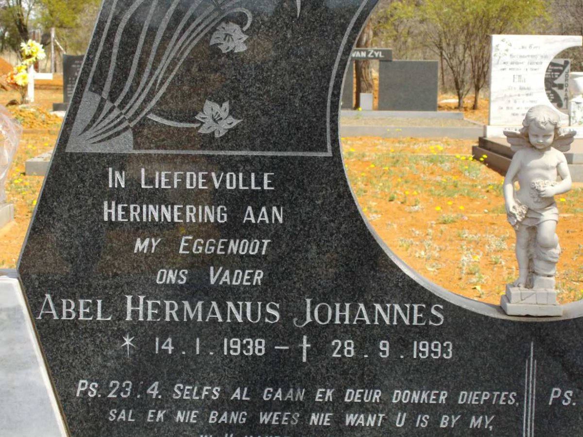 SLABBERT Abel Hermanus Johannes 1938-1993