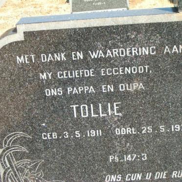 SCHOEMAN Tollie 1911-1977