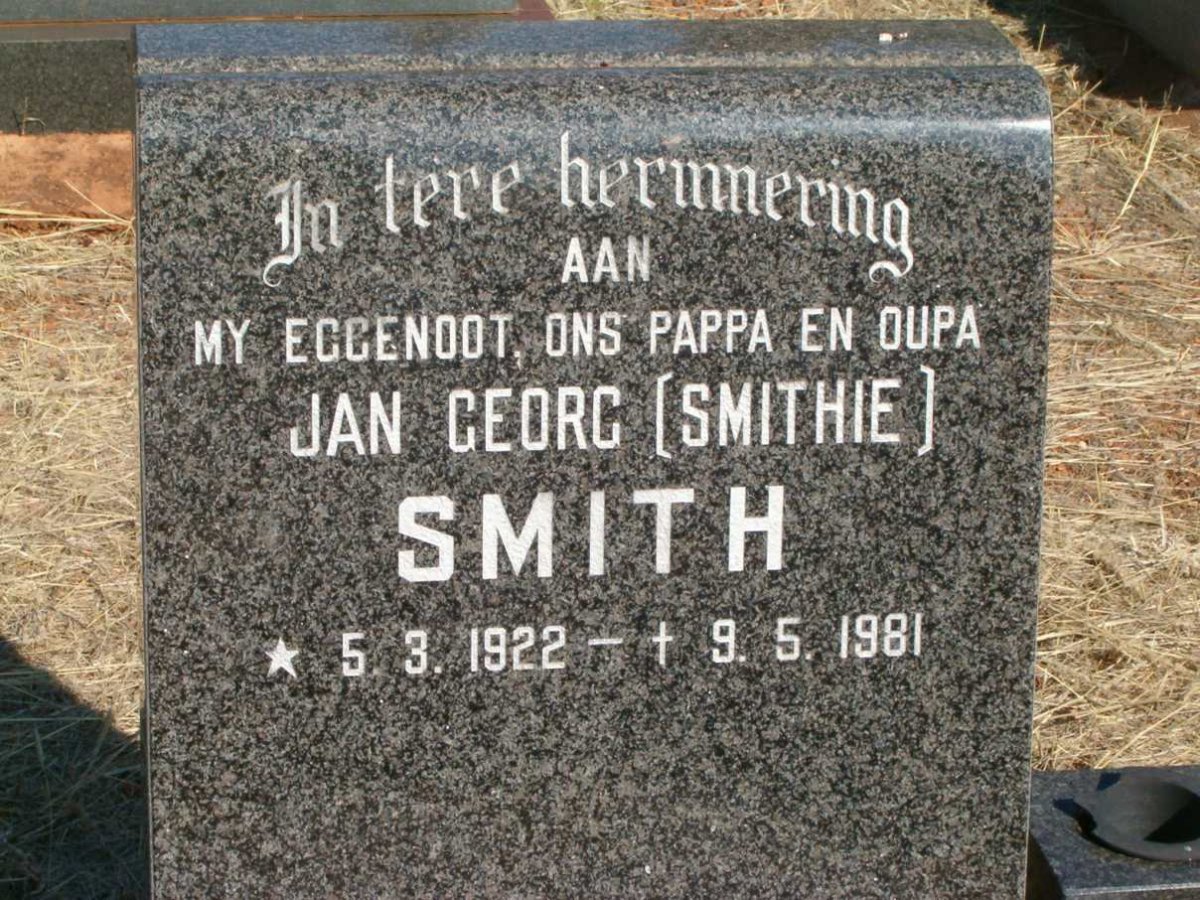 SMITH Jan Georg 1922-1981