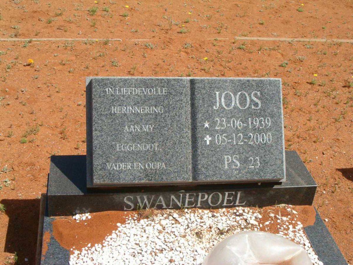 SWANEPOEL Joos 1939-2000