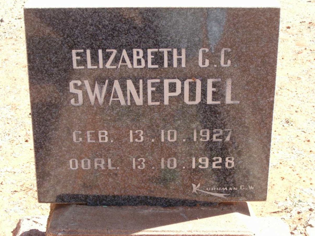 SWANEPOEL Elizabeth C.C. 1927-1928