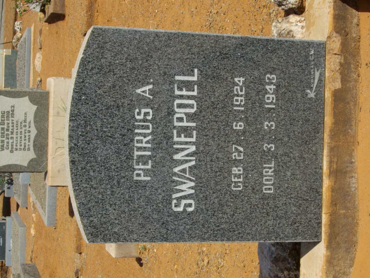 SWANEPOEL Petrus A. 1924-1943