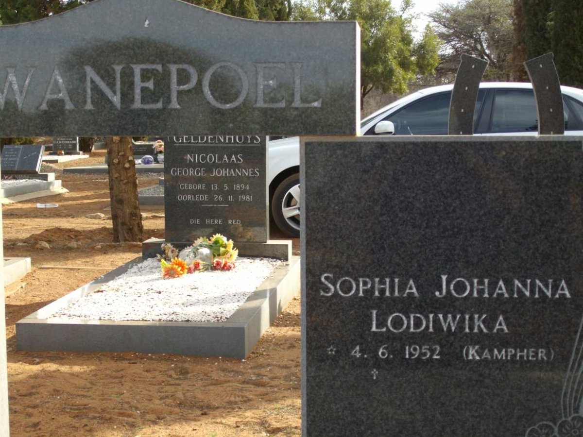 SWANEPOEL Sophia Johanna Lodiwika nee KAMPHER 1952-