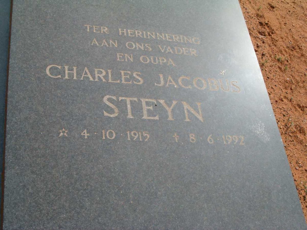 STEYN Charles Jacobus 1915-1992