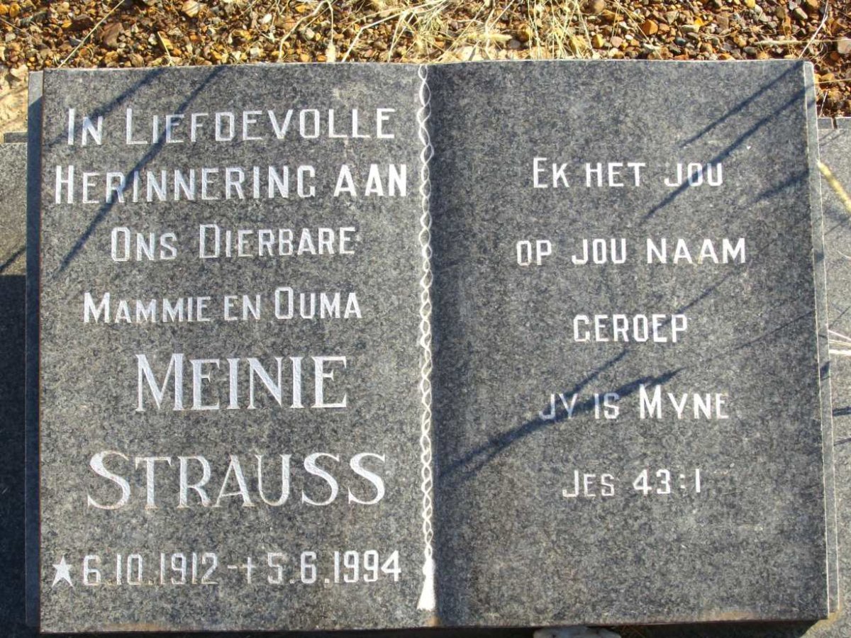 STRAUSS Meinie 1912-1994