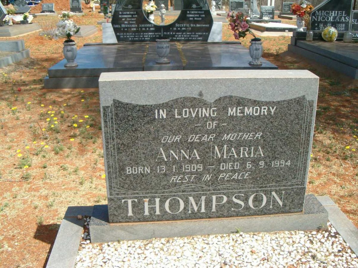 THOMPSON Anna Maria 1909-1994